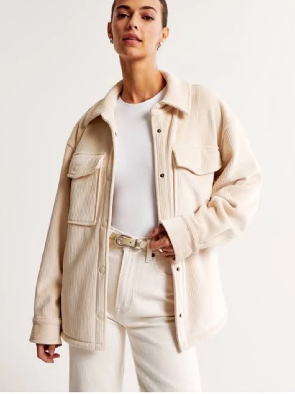 Abercrombie corduroy shirt jacket